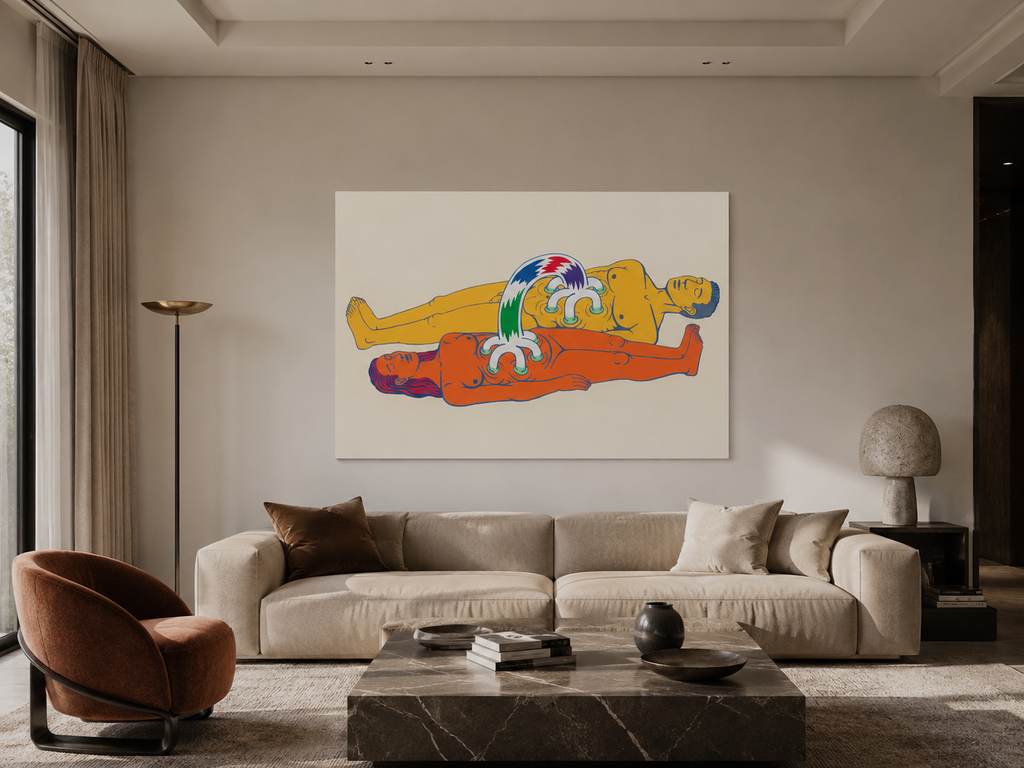 Alfredo García Revuelta "Intercambio De Fluidos" Limited Signed Wall Art 70x100