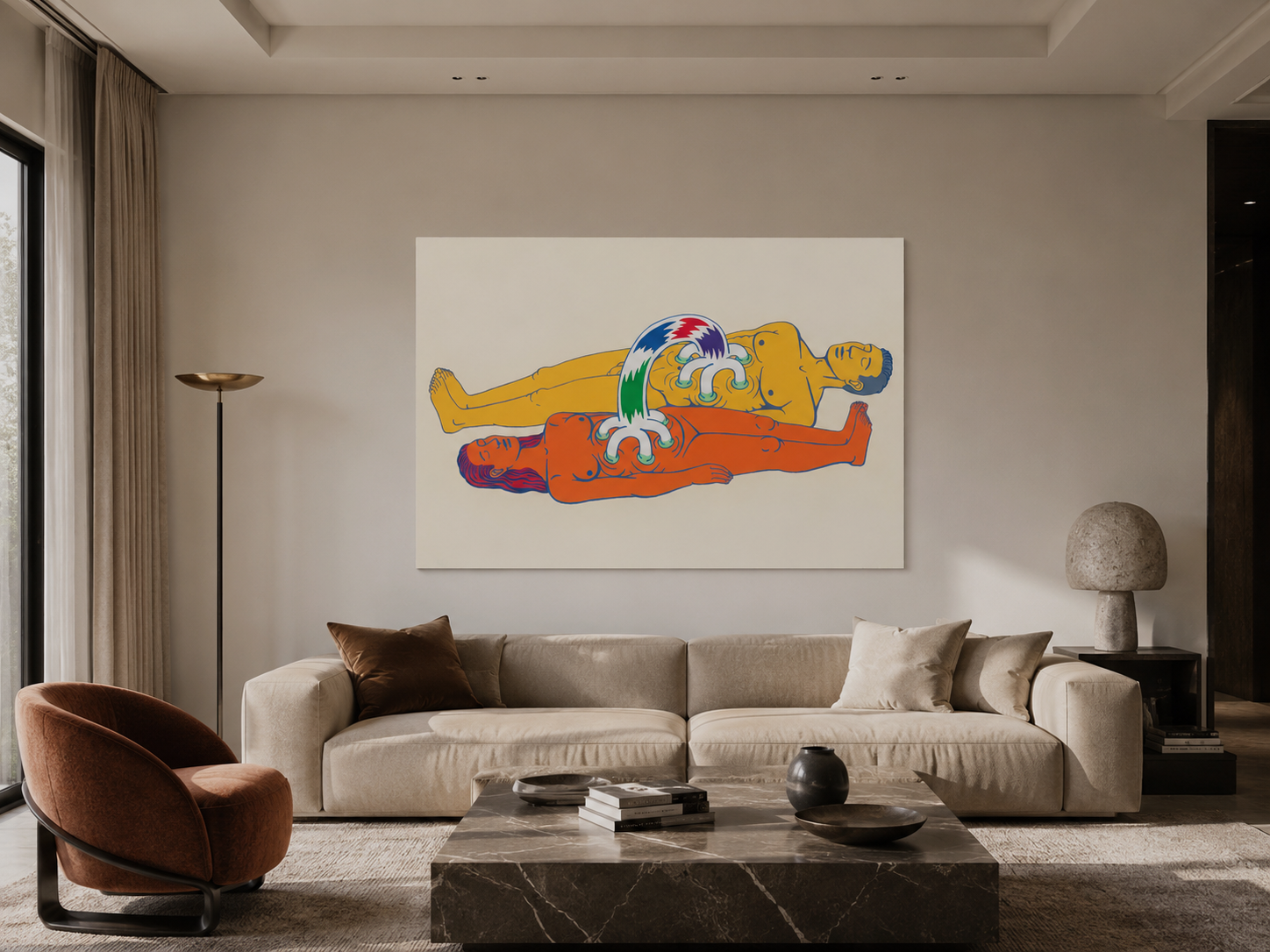 Alfredo García Revuelta "Intercambio De Fluidos" Limited Signed Wall Art 70x100