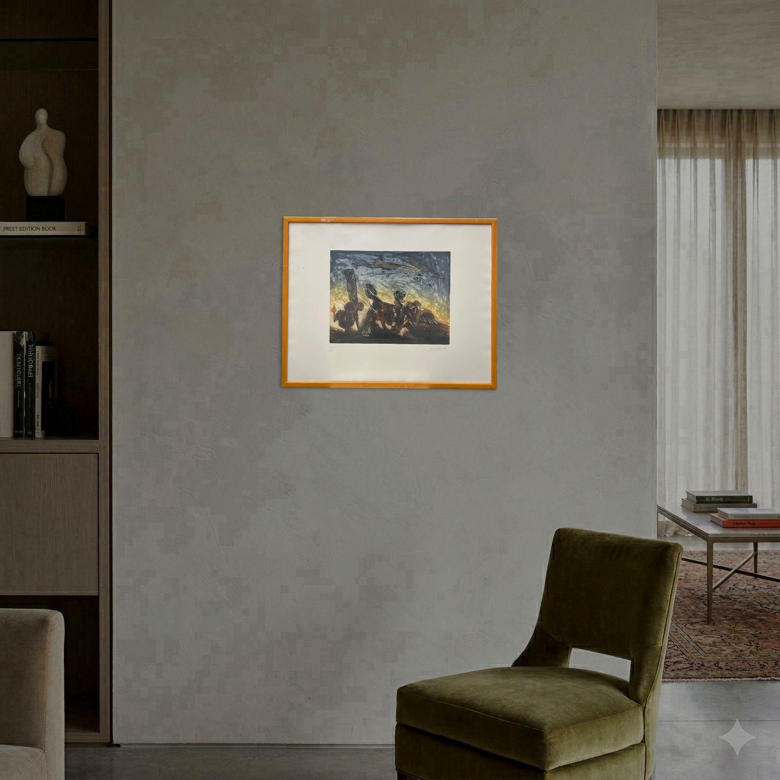 Bonifacio Alfonso "Galio Azul" 1994, Limited Signed Fine Wall Art Print