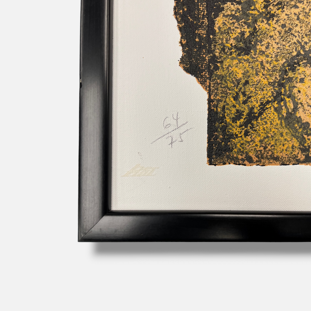 Rafael Canogar Gómezl "Fosil" 1997, Limited Signed Fine Wall Art