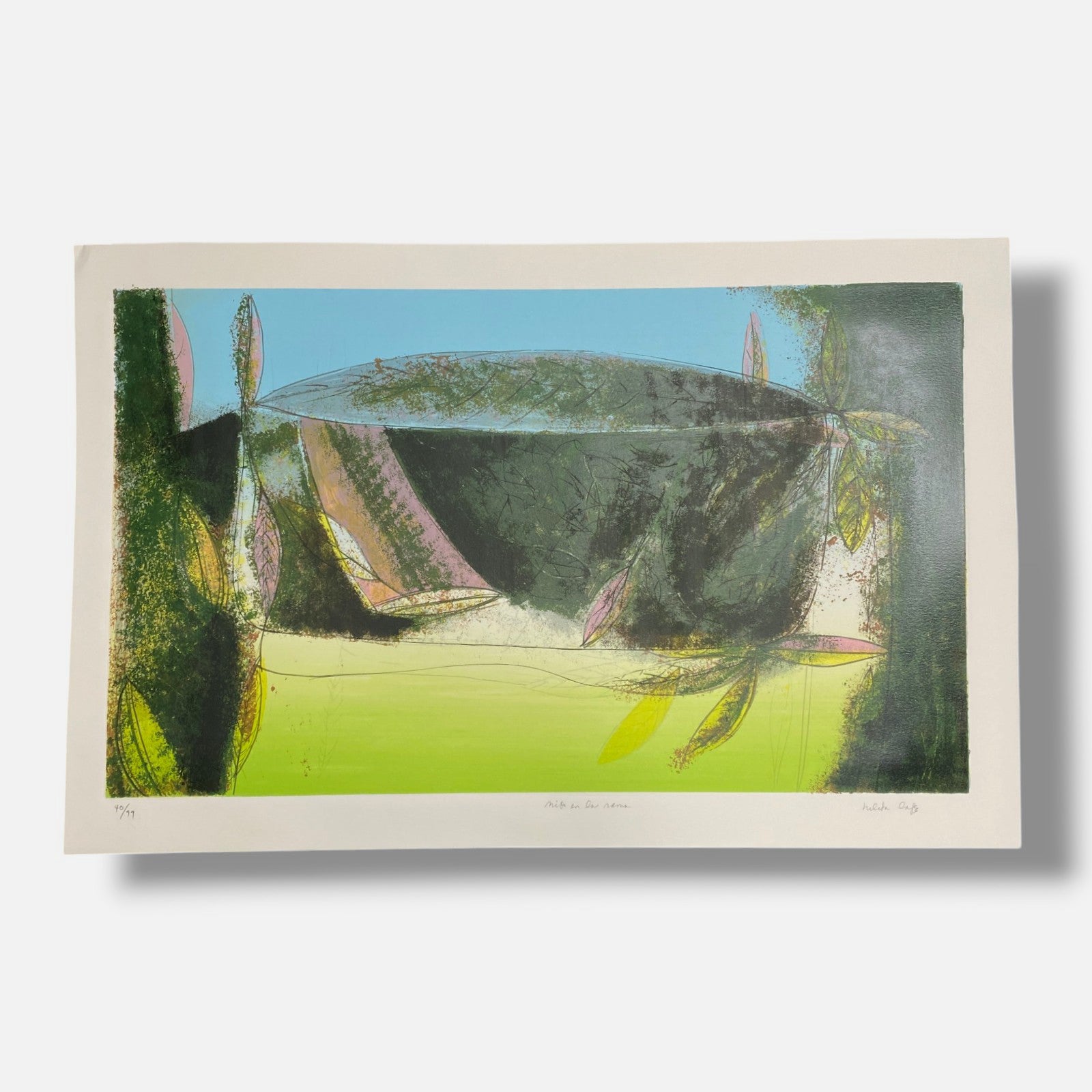 Nélida López Martínez "Nido En La Rama" 2005, Fine Wall Art | 77 x 45 cm
