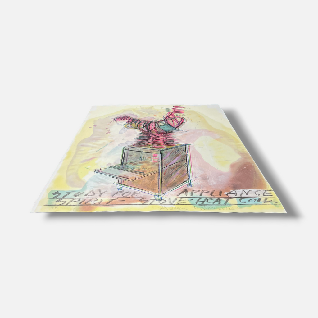 Dennis Oppenheim "Study for Appliance" P.T., Limited Signed Fine Wall Art Print