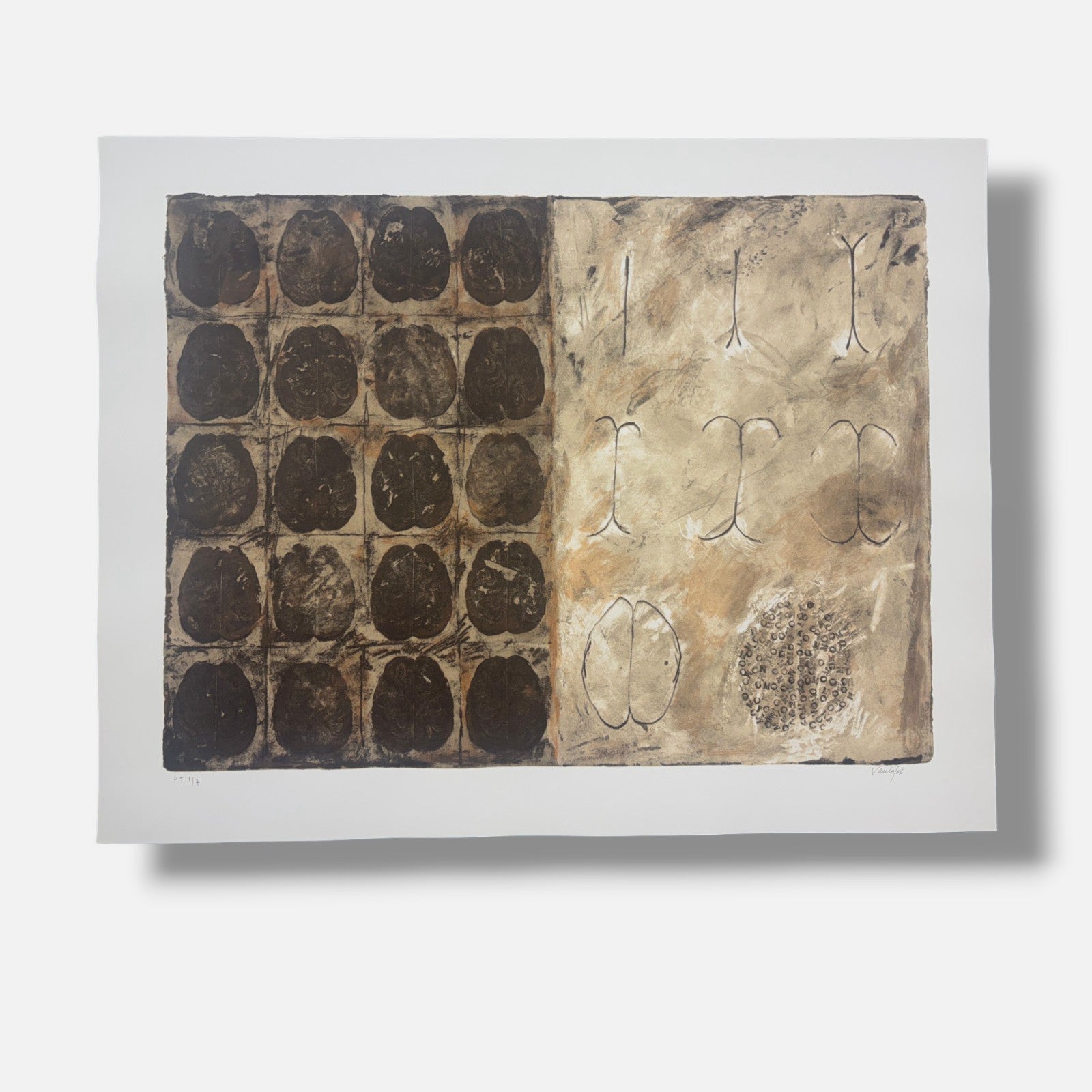 Fernando Varela Calveiro "Sin Titulo" P.T Limited Signed Fine Wall Art 70x100 cm