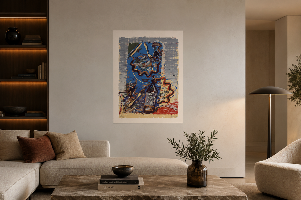 Pepe Herrera "Abril en el Campo" 1993, Limited Signed Fine Wall Art 76L x 56W cm