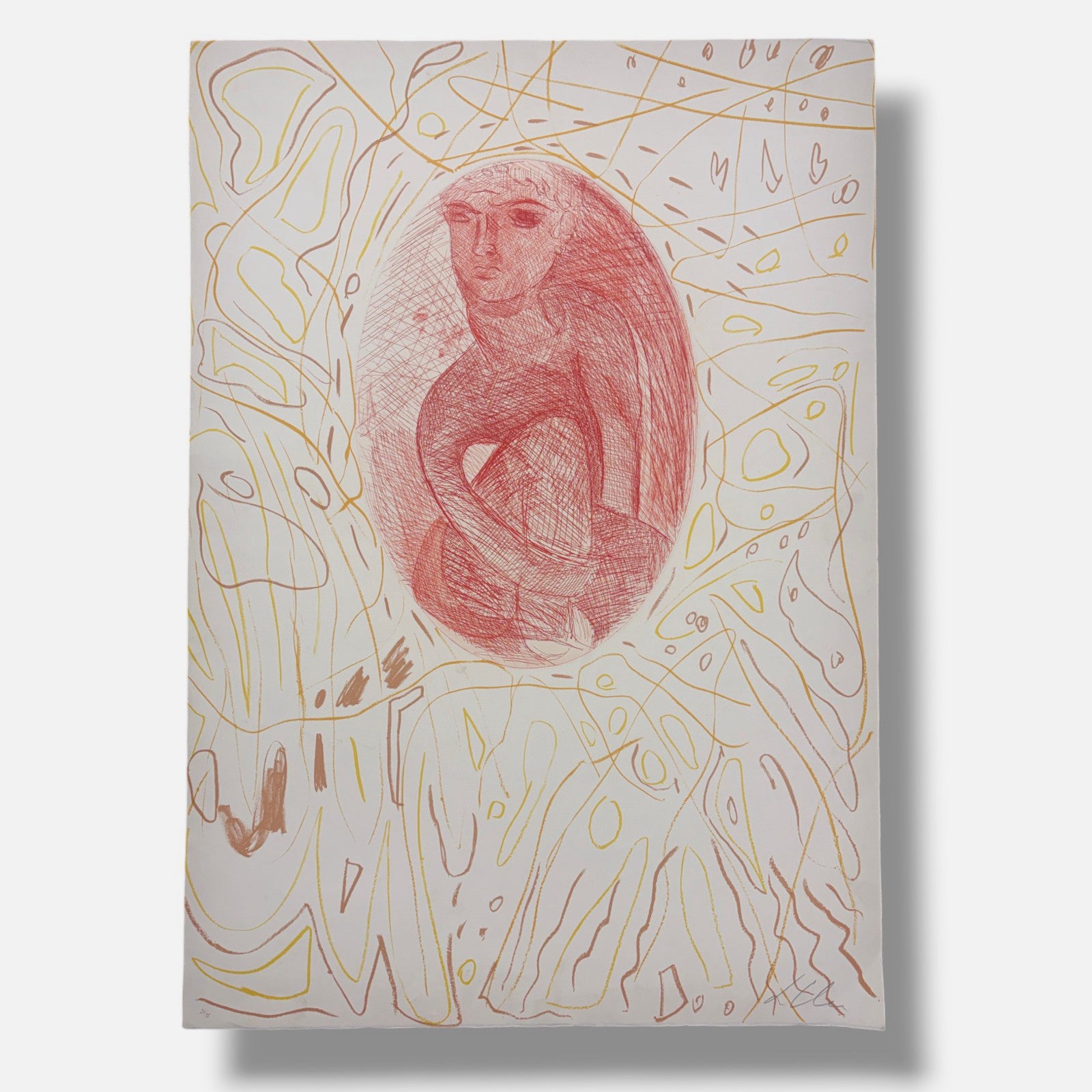Sandro Chia "A1" 1991 Unframed Limited Signed Fine Wall Art Print, 99L x 69W cm