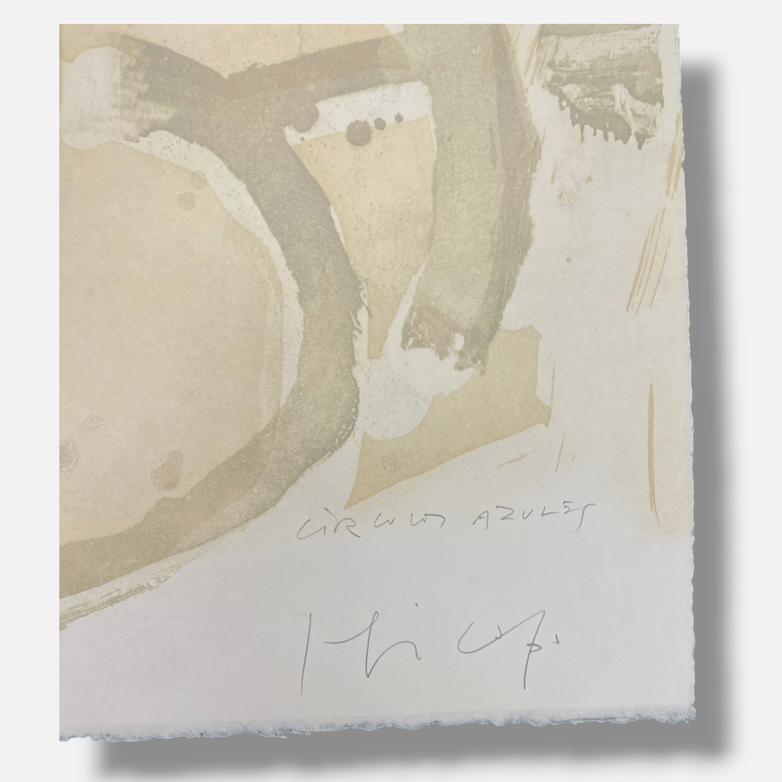 Joaquín Capa Eiriz "Circulos Azulas" 2004, Limited Signed Fine Wall Art Print