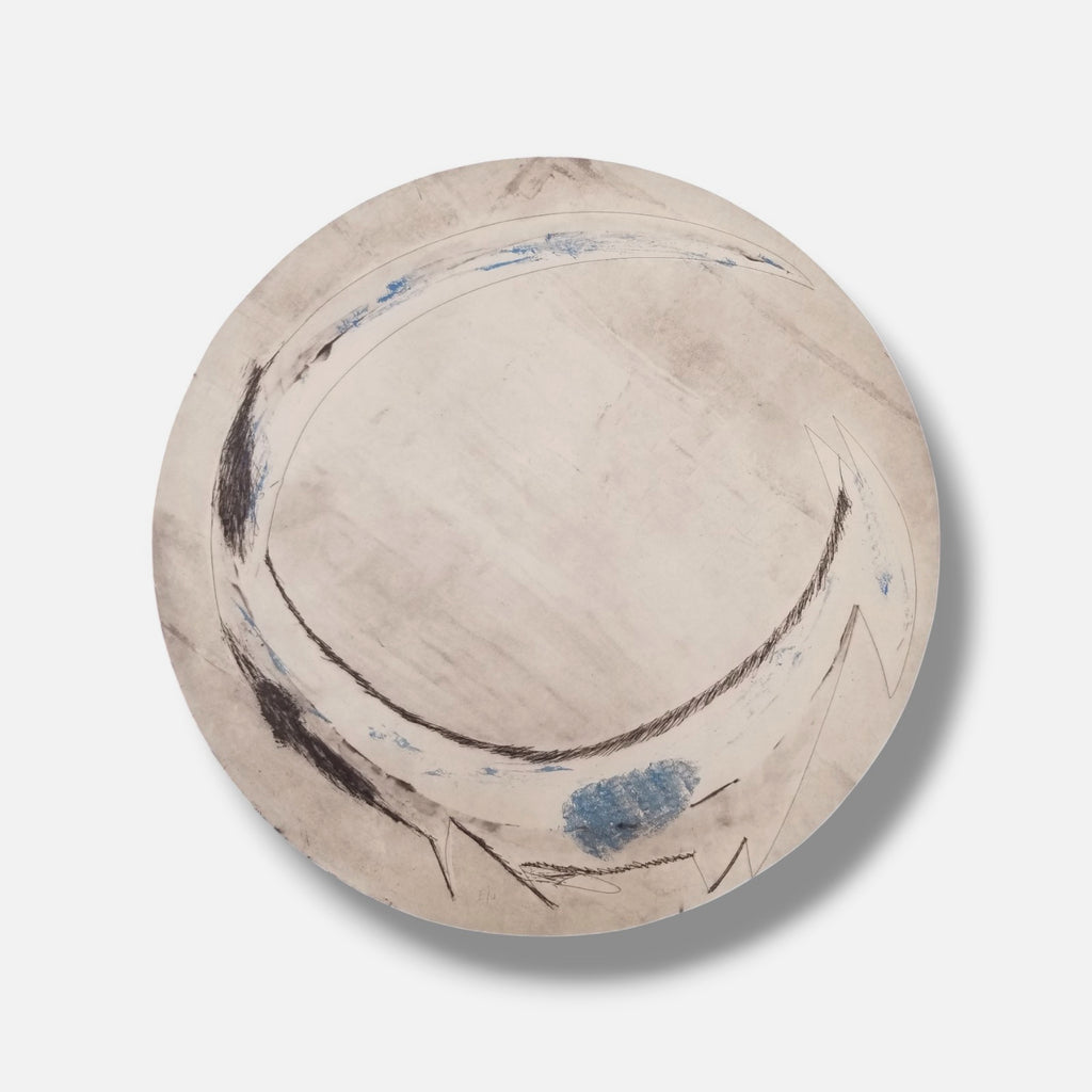 Cristóbal Gabarrón Betegón "Elemento Mar Blanco" E/U Limited Signed Wall Art