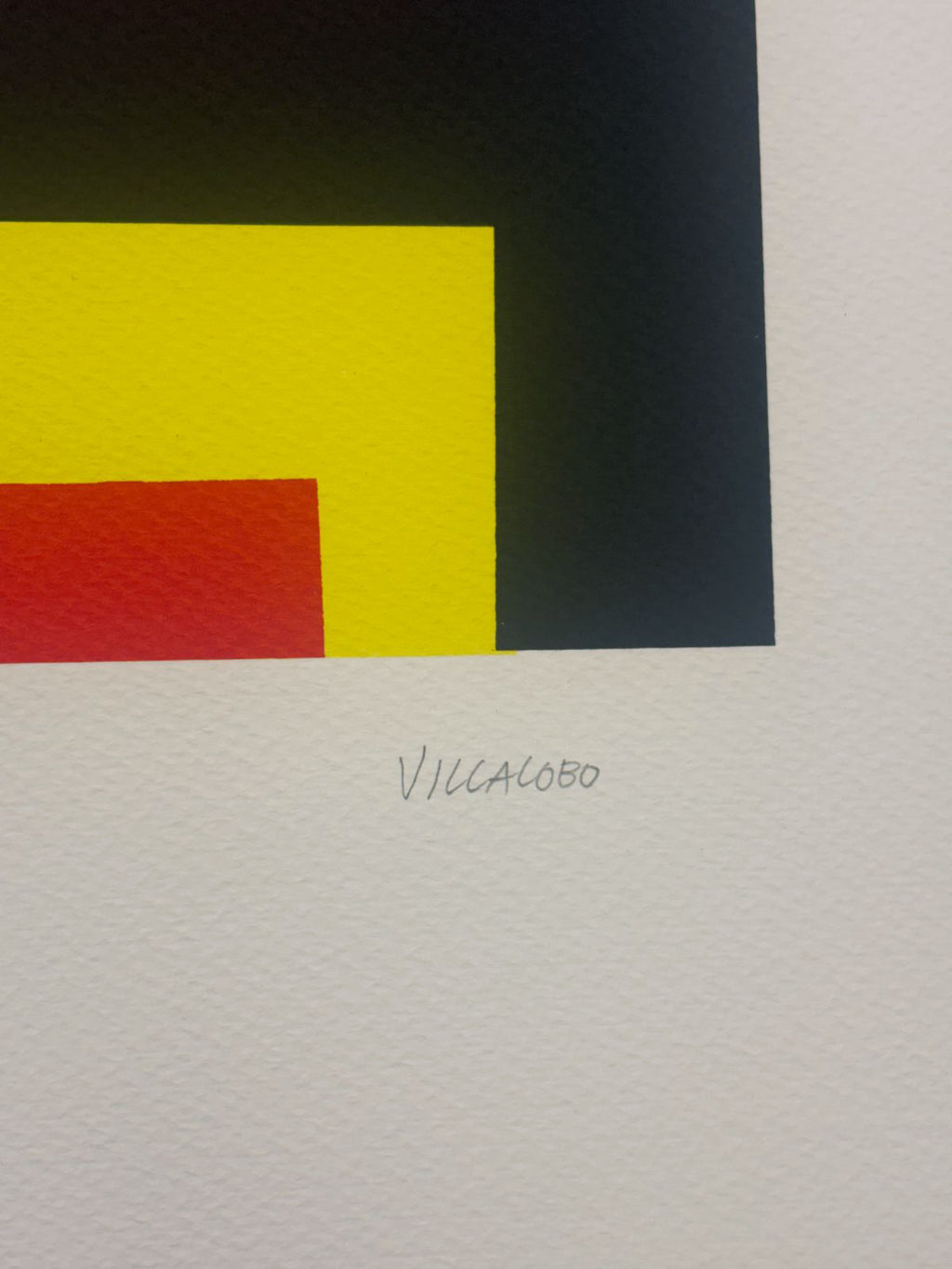 Nelson Villalobo Ferrer "Con Titulo" 2003 Limited Signed Fine Wall Art 77Lx25Wcm
