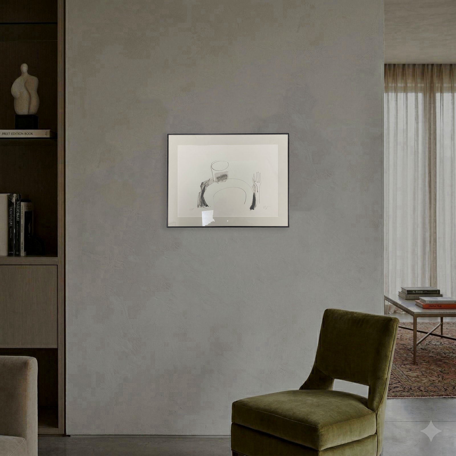 Guillermo Díez Celaya "Estudio Para Una Cena De Pascua IV" 2003, Signed Wall Art