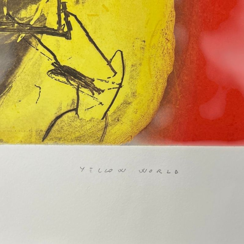 Joaquín Capa Eiriz "Yellow World" Limited Signed Fine Wall Art Print, 73 x 49 cm