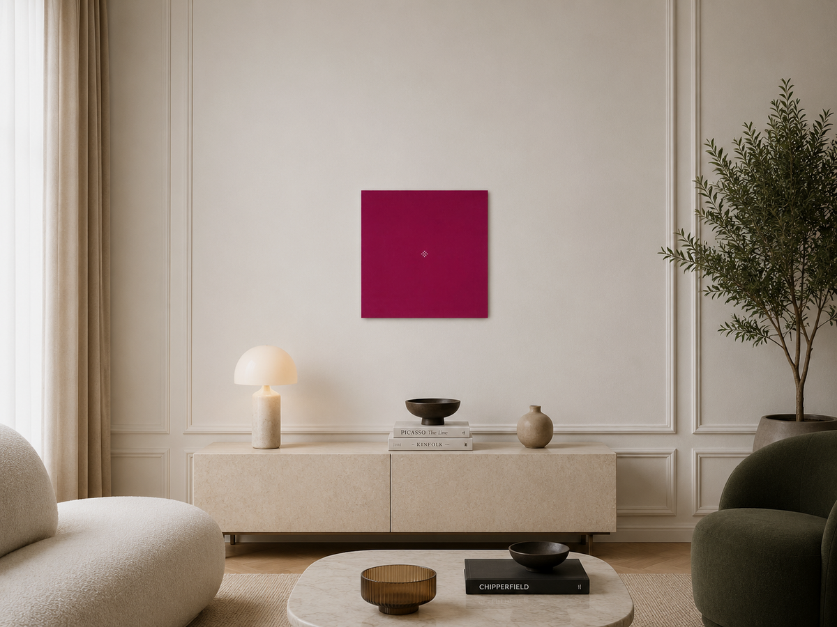 Eduardo Scala "Serie Ars Magenta I" /32 Limited Signed Fine Wall Art, 65Lx65W cm