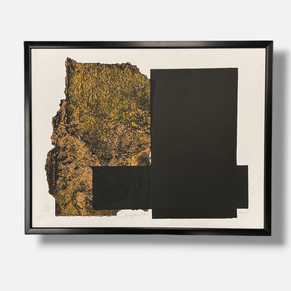 Rafael Canogar Gómezl "Fosil" 1997, Limited Signed Fine Wall Art