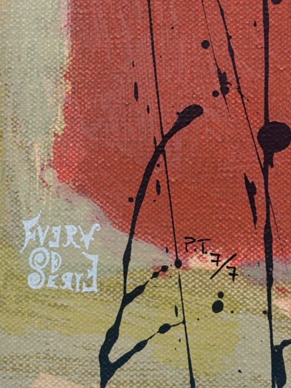 Martín Simón "Bilbora" P.T. 2002 Limited Signed Fine Wall Art Print, 63Lx103W cm