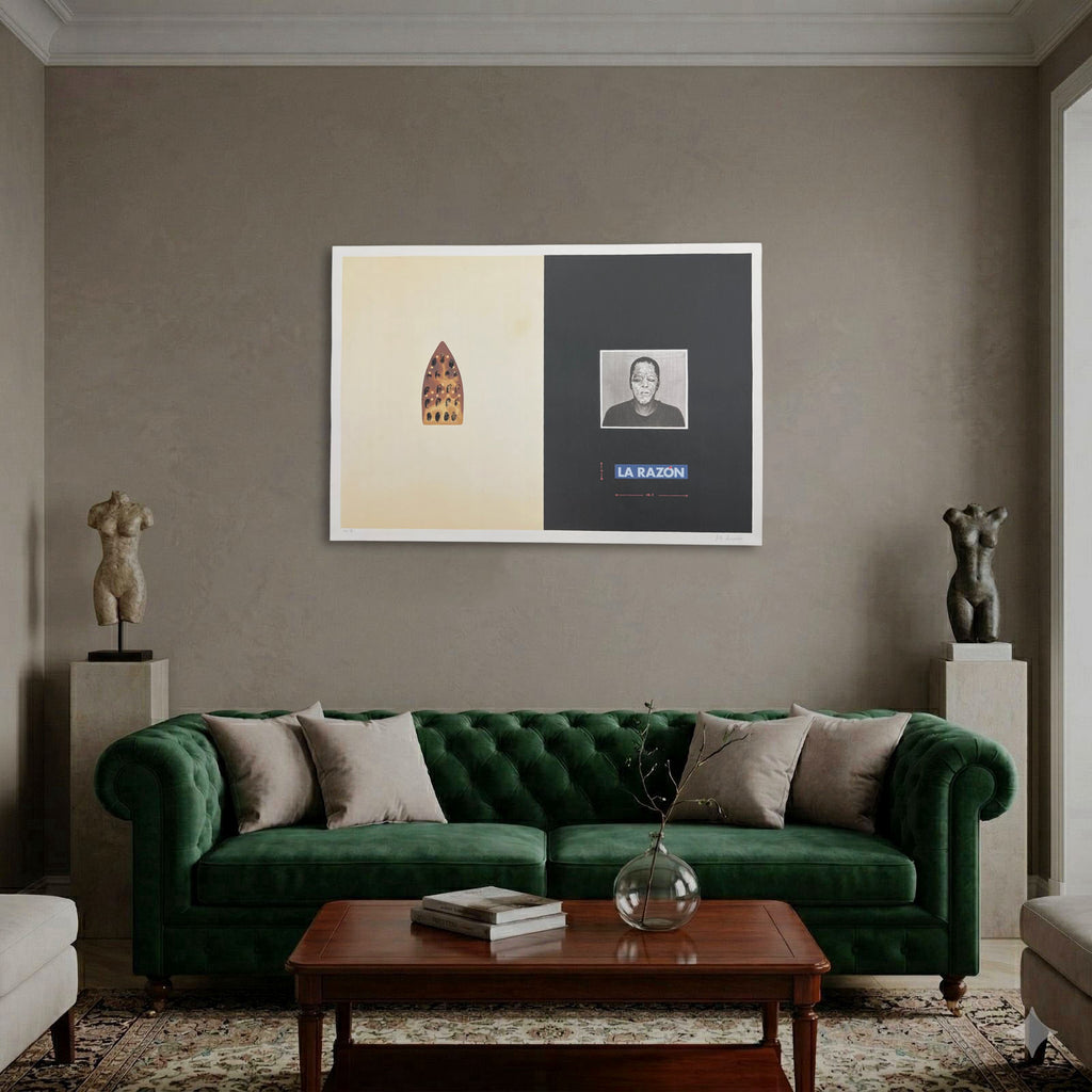 Man Arenas "La Razon" 2004 Limited Signed Fine Wall Art Print 110 x 75 cm