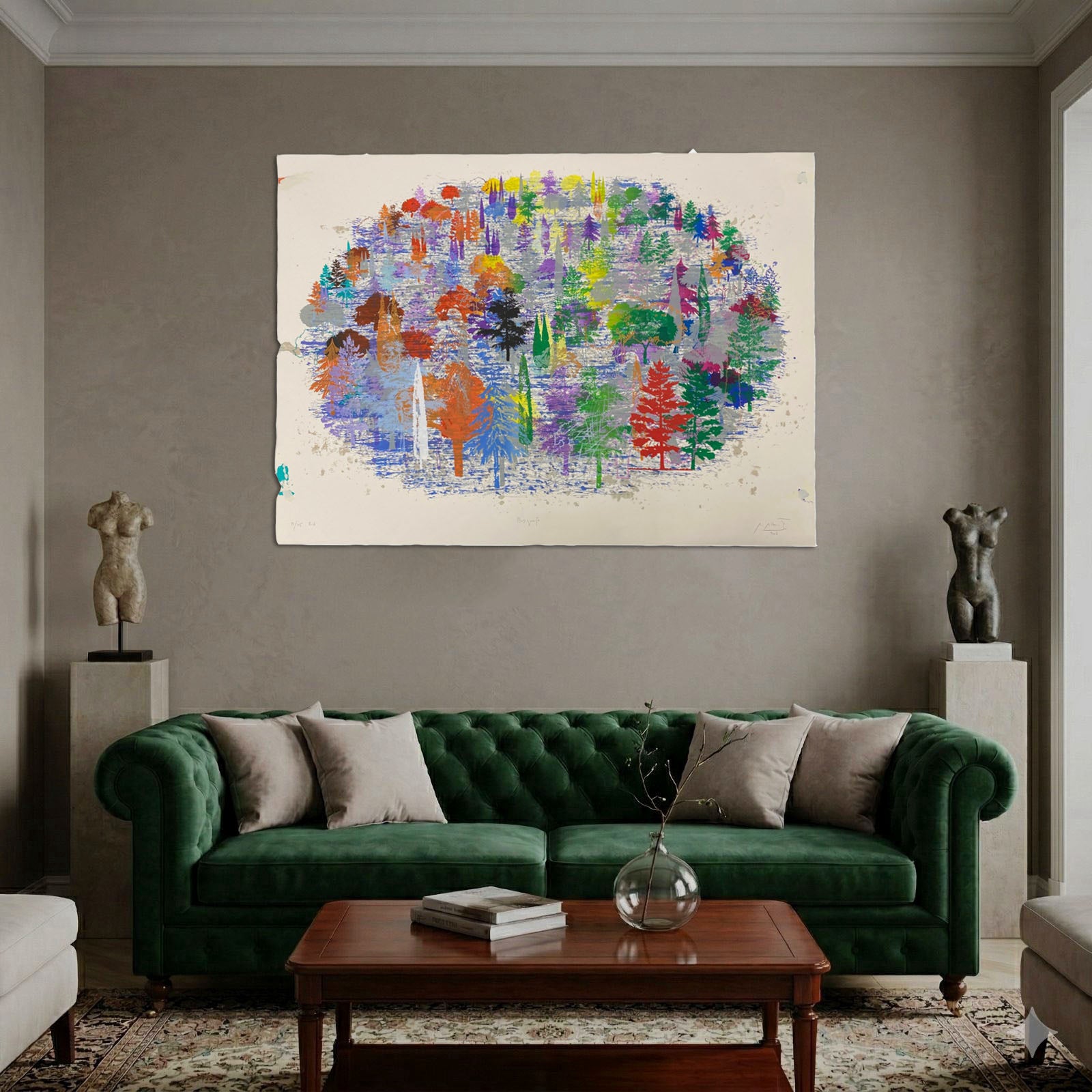 Alfonso Albacete "Bosquejo" 2006 Signed Large Fine Art Print | 140 x 100 cm