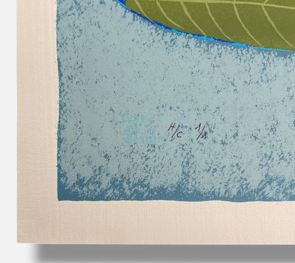 Nélida López Martínez "Las Hojas y La O" H.C. 2004, Limited Signed Fine Wall Art