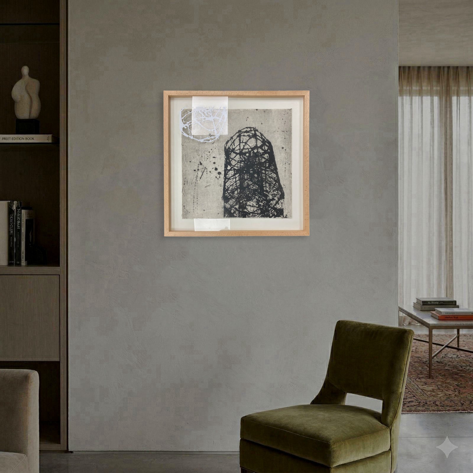 Enric Mas i Barceló "S/T I Serie Esperas" 2002, Fine Wall Art | 60 x 60 cm