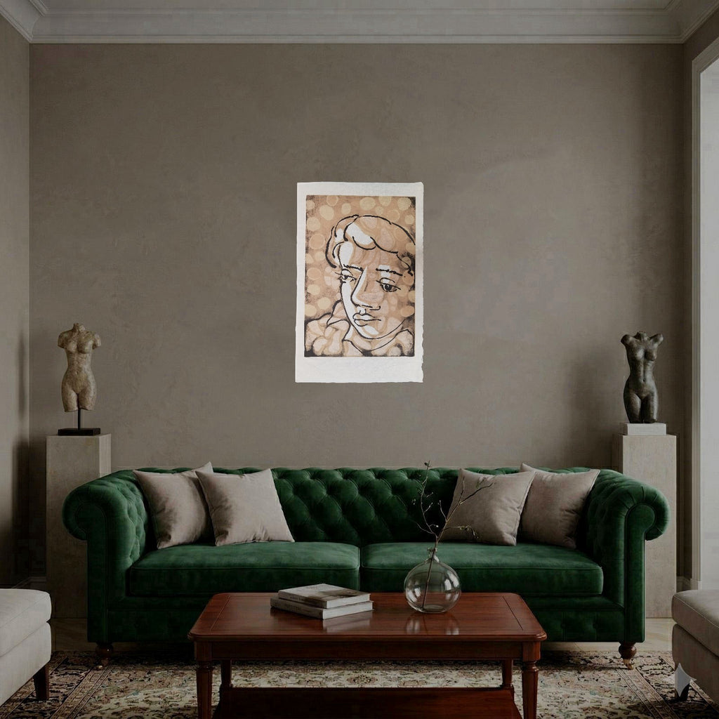 Joan Bennàssar "Cabeza De Cleo" 2000 Limited Signed Wall Art Print 99L x 62W cm