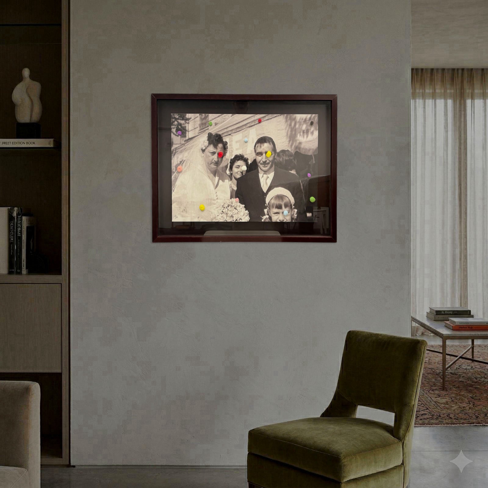 Carmen Calvo "Y Todo es Una Enfermedad Incurable" Signed Framed Wall Art
