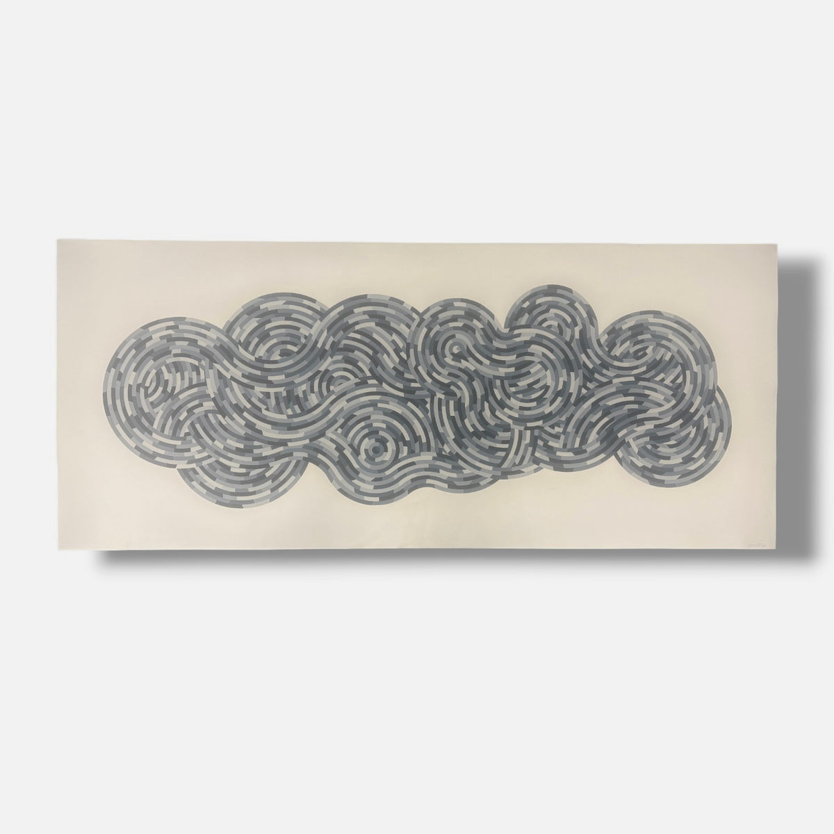 Sol LeWitt "Whirls and Twirls (Black)" 2005 Signed Limited Wall Art 57L x 134Wcm
