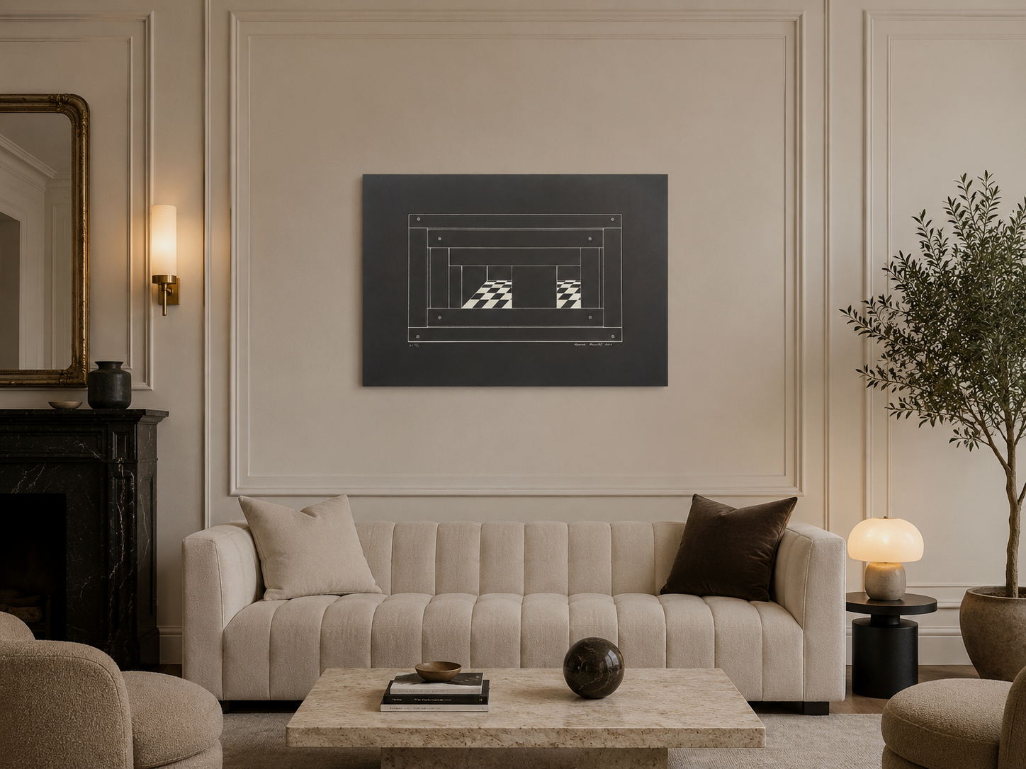 Wanda Pimentel De Carvalho "Involucro IV" H.C. Signed Limited Wall Art Print