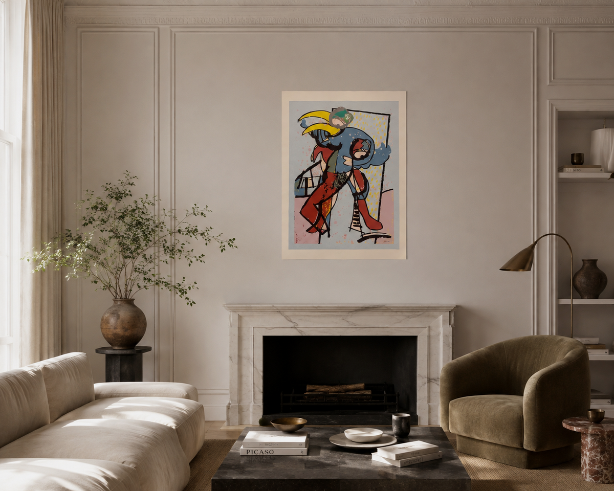 Cristóbal Gabarrón Betegón "Hombre Maraton" /99 2003 Limited Signed Wall Art