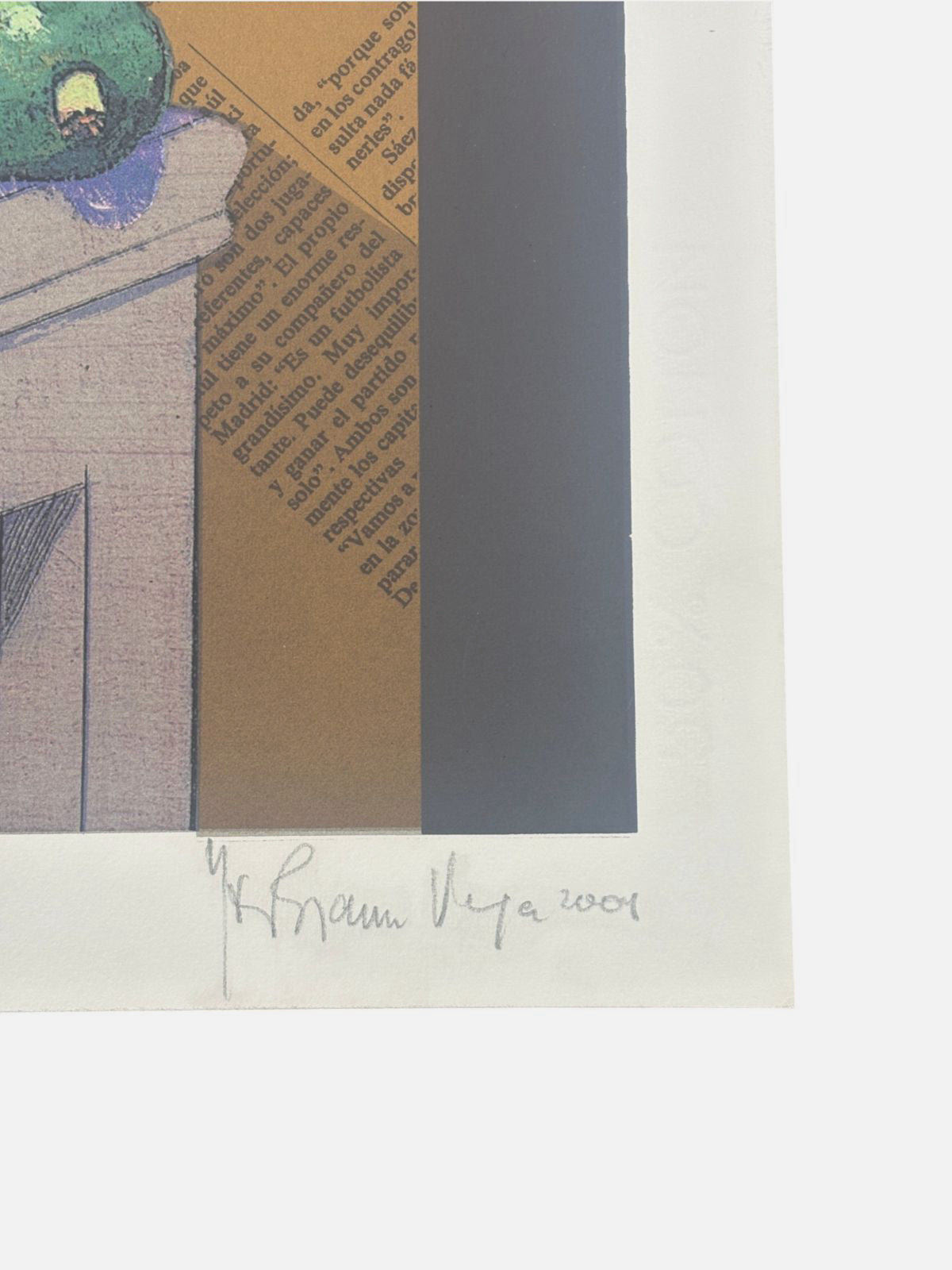 Herman Braun-Vega "¿La realidad es así?" P.T. Limited Signed Wall Art 100L x 70W