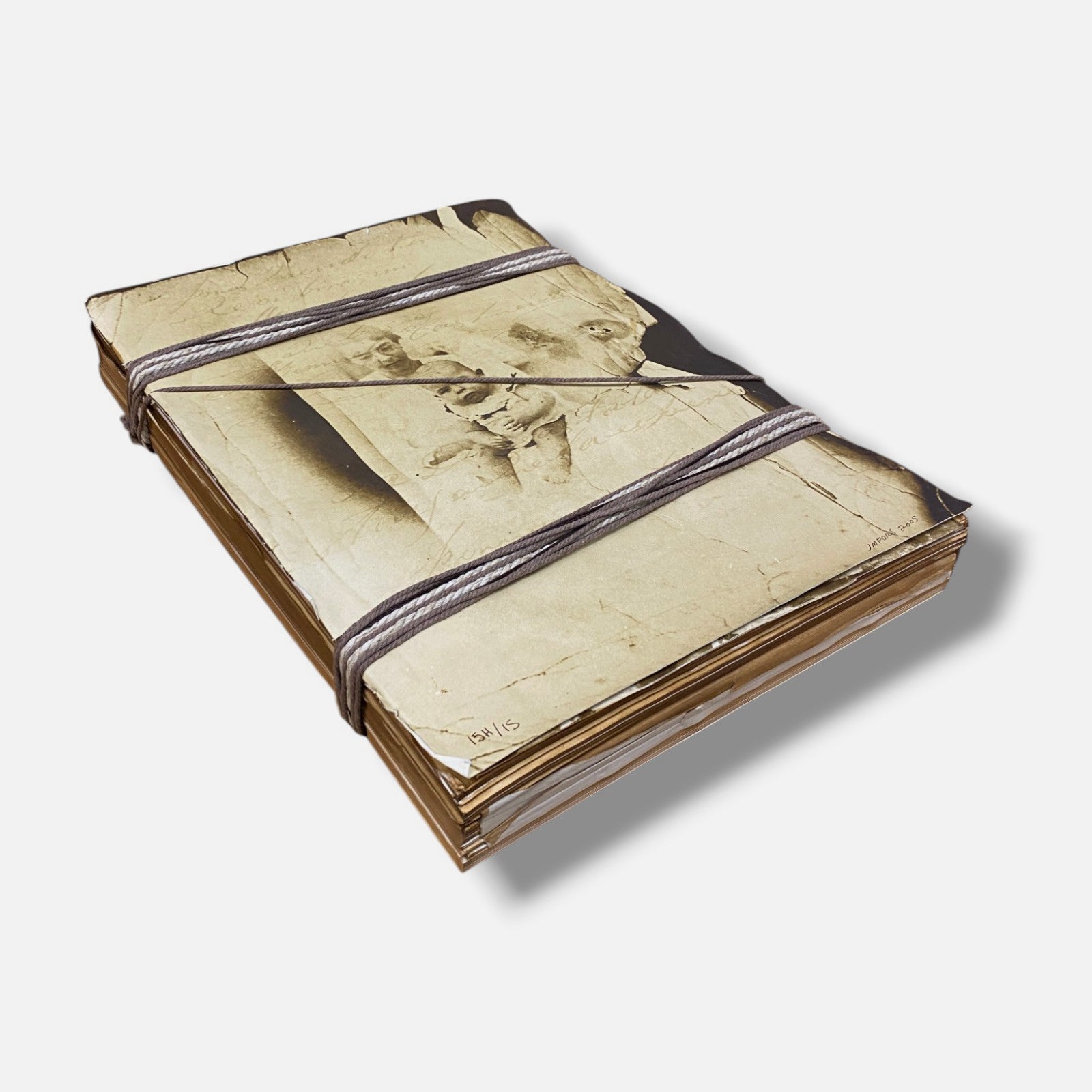 José Manuel Fors "Atados de memoria "H" 2005 Book Collage Fine Art
