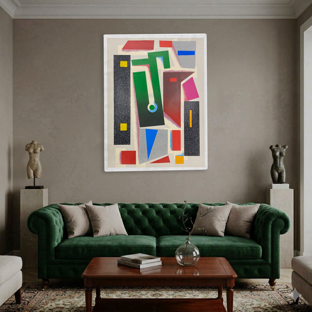 Nelson Villalobo Ferrer "Mascara Analitica" P.T. 2002 Limited Signed Wall Art