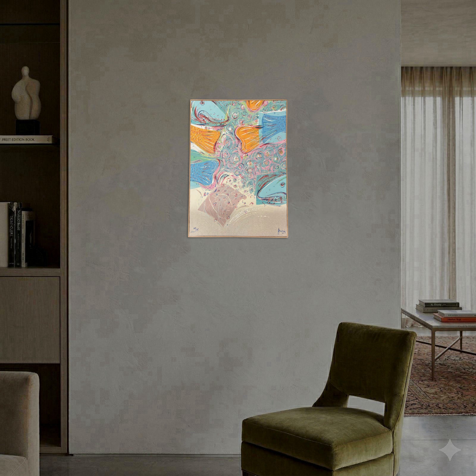 Pepe Herrera "Profunda Lejania" 1997, Limited Signed Fine Wall Art | 74 x 55 cm