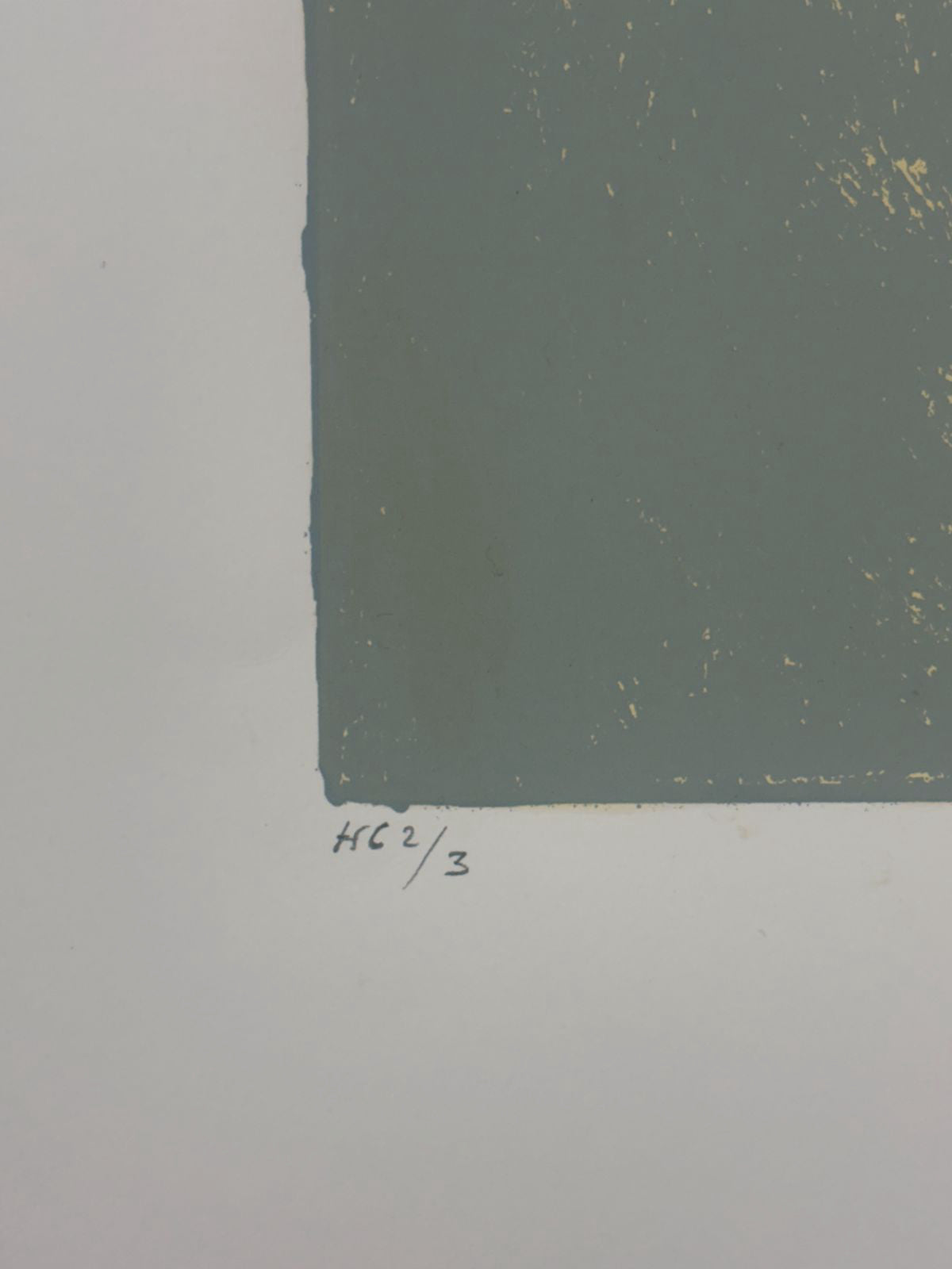 Antonio Rojas "Sin Titulo Tres Estandartes" H.C. Signed Limited Wall Art 100x70