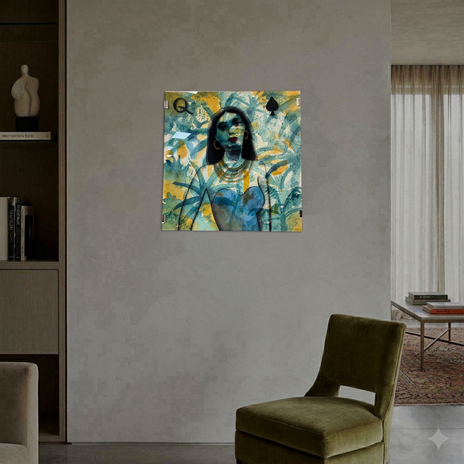 Javier de Juan Martínez "La Reina de Picas" Limited Signed Fine Wall Art