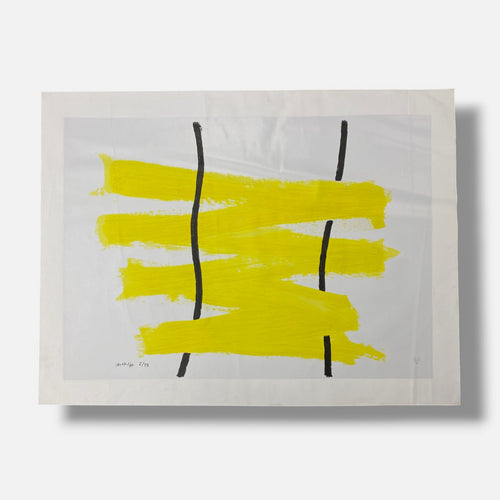 Agustín Ibarrola "Amerillo" 2001 Limited Signed Wall Art | 72 x 100 cm