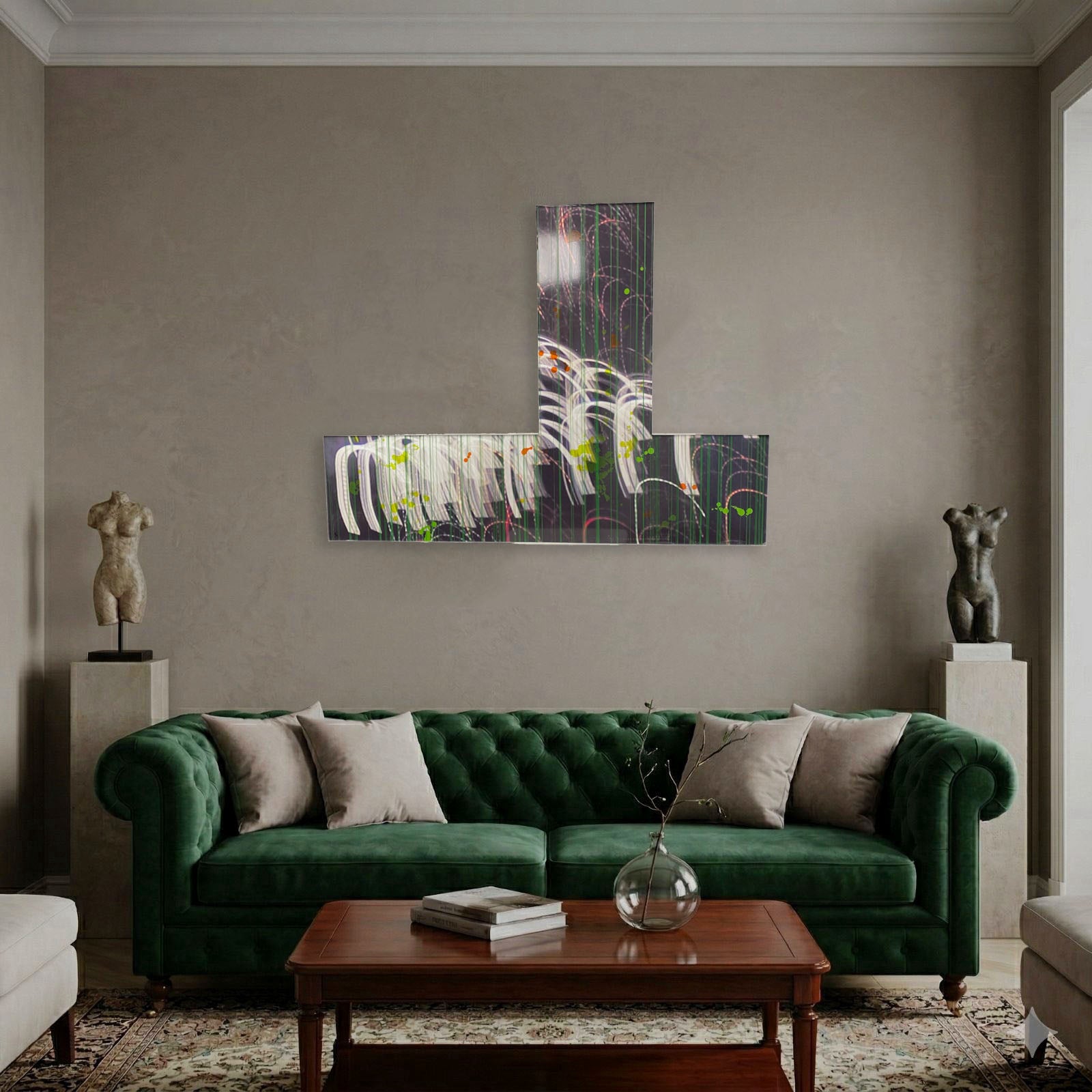 Mercedes Lara Garzás "En Movimiento I" 2006 Limited Signed Wall Art 141 x 106 cm