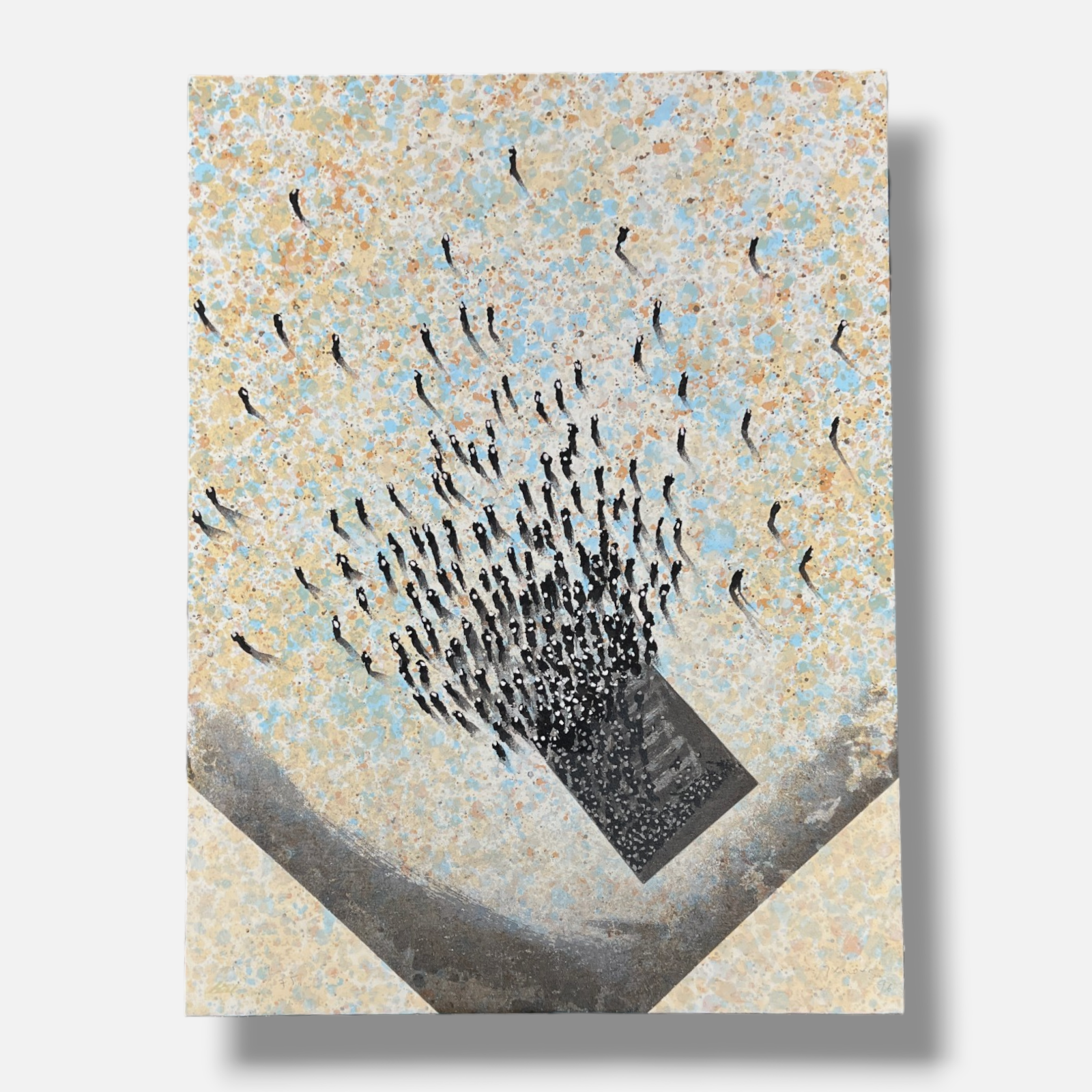 Juan Genovés Candel "Transitos 96" 1996 Limited Signed Fine Wall Art Print