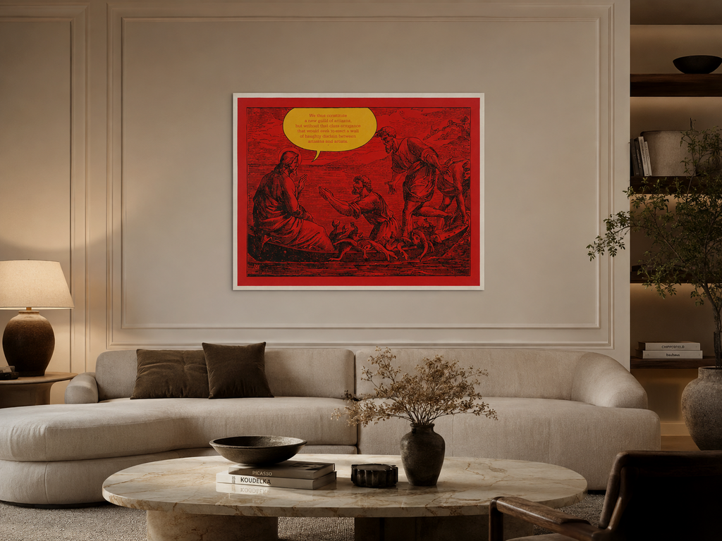 Lissete ''La idea Construida'' Limited Signed Unframed Fine Wall Art, 65Lx50W cm