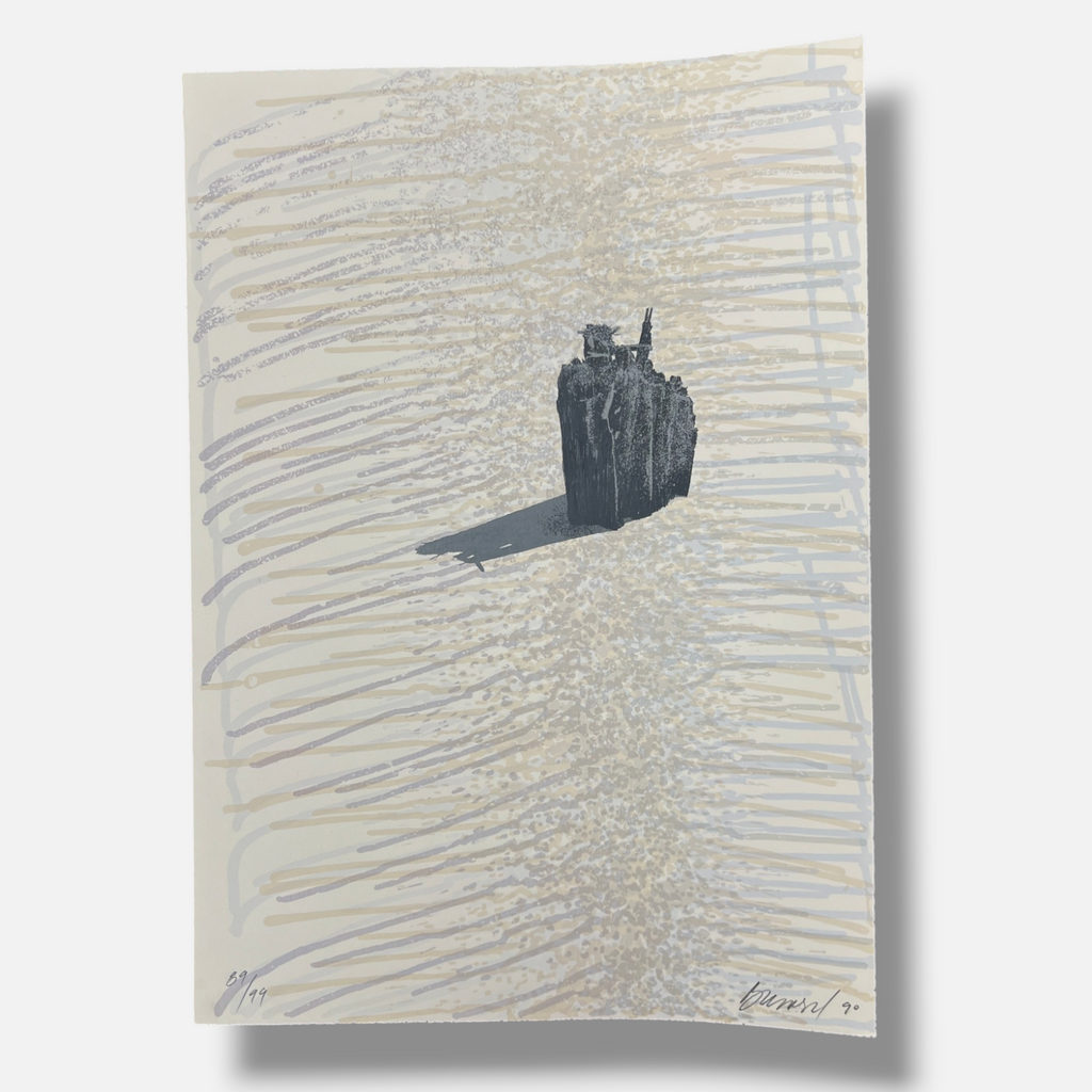 Francisco Bernal "Carpeta Erosion" 1990 Limited Signed Fine Wall Art Print