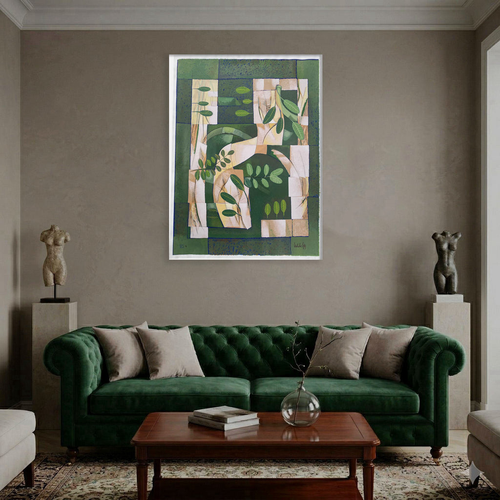 Nélida López Martínez "Primavera II" 2002 Limited Signed Wall Art | 100 x 73 cm