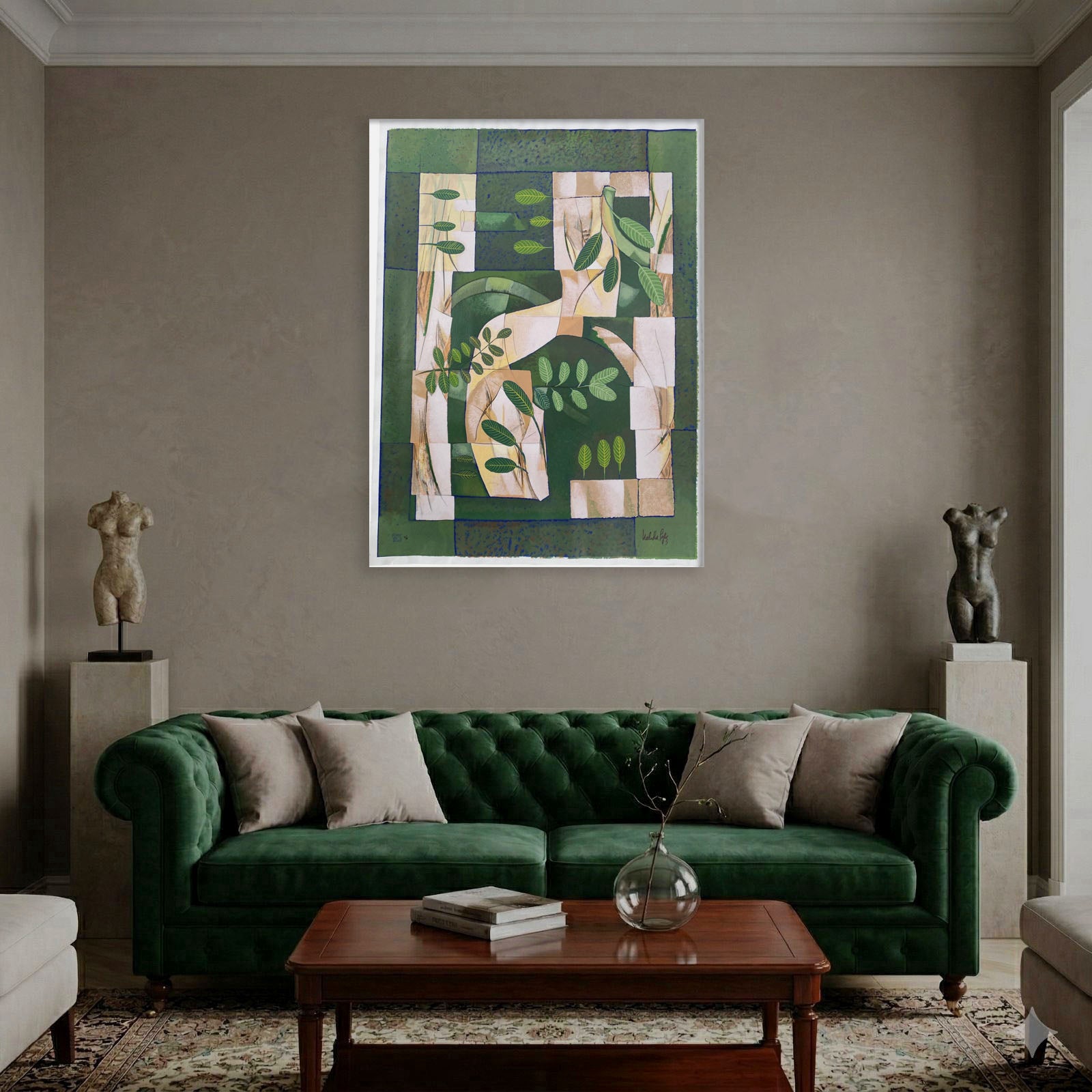 Nélida López Martínez "Primavera II" 2002 Limited Signed Wall Art | 100 x 73 cm