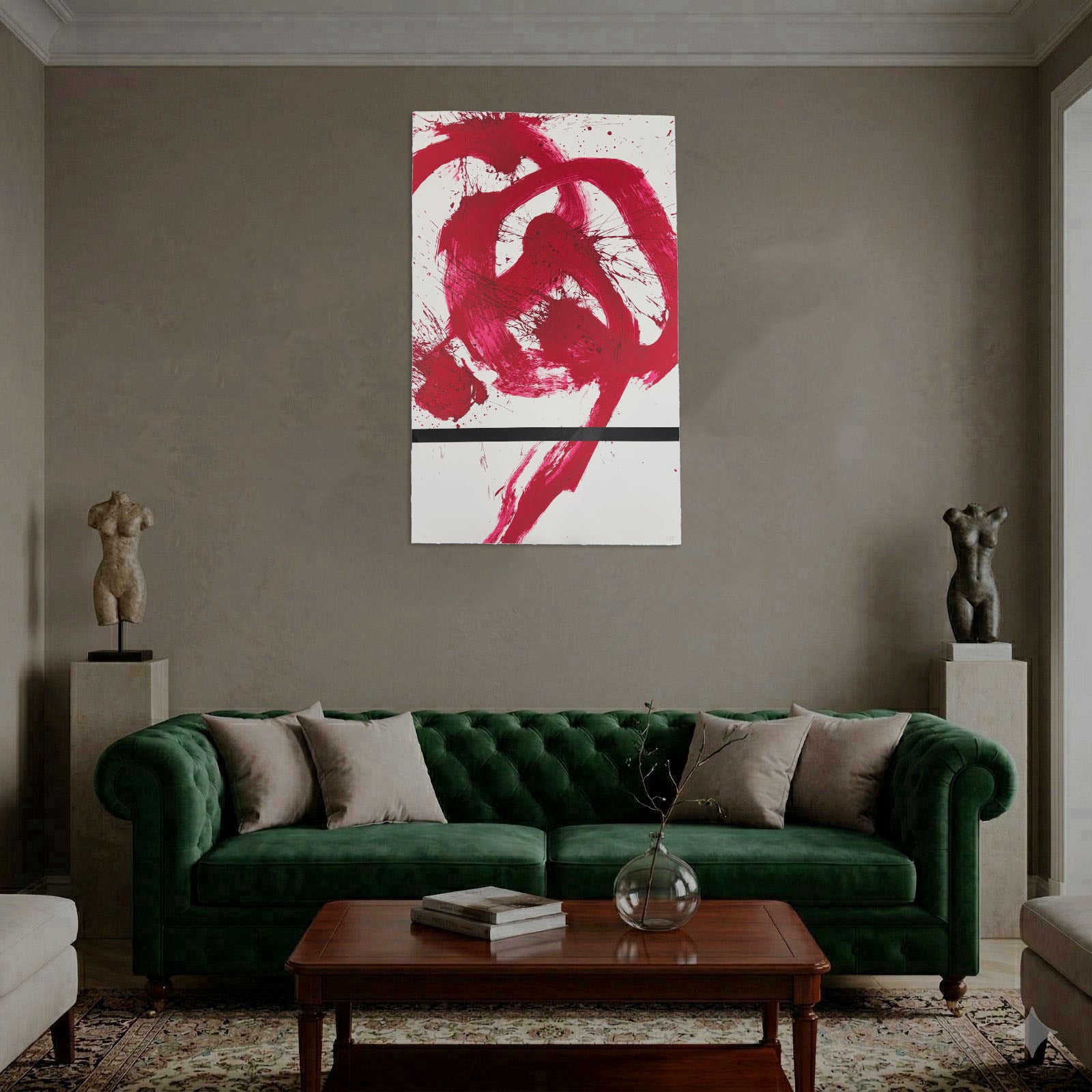 Luis Feito López "Guilin III (Circulo)" 2003 Limited Signed Fine Wall Art