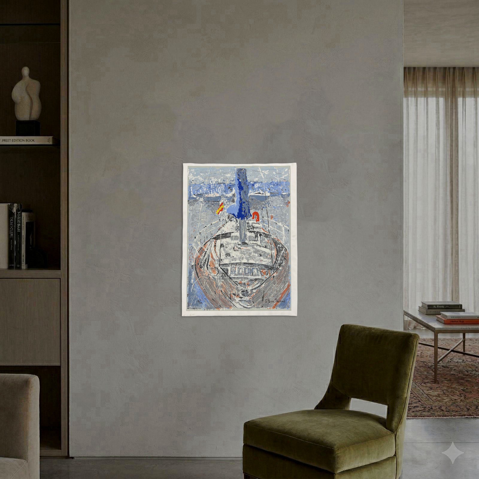 Salvador Pérez Bassols "Desde La Proa" Limited Signed Fine Wall Art Print