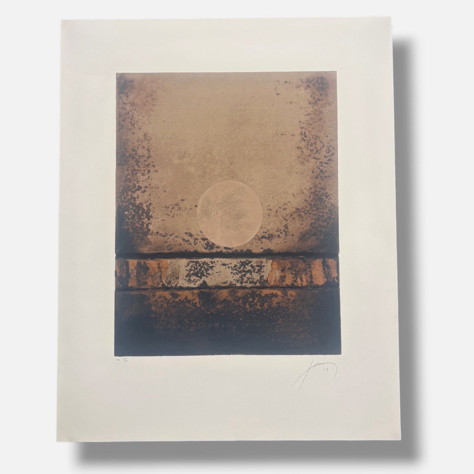 Francisco Farreras Ricart "Luna 002" P.E. Limited Signed Wall Art Print 75x60 cm