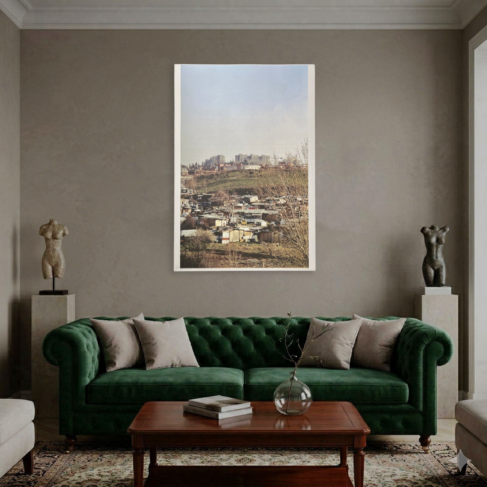 Olga Kisseleva "A City 1" P.T. 2004 Limited Signed Wall Art, 100x70 cm