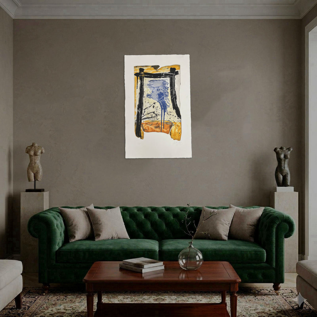 Martín Simón "Mancha Azul" 1997 Limited Signed Fine Wall Art
