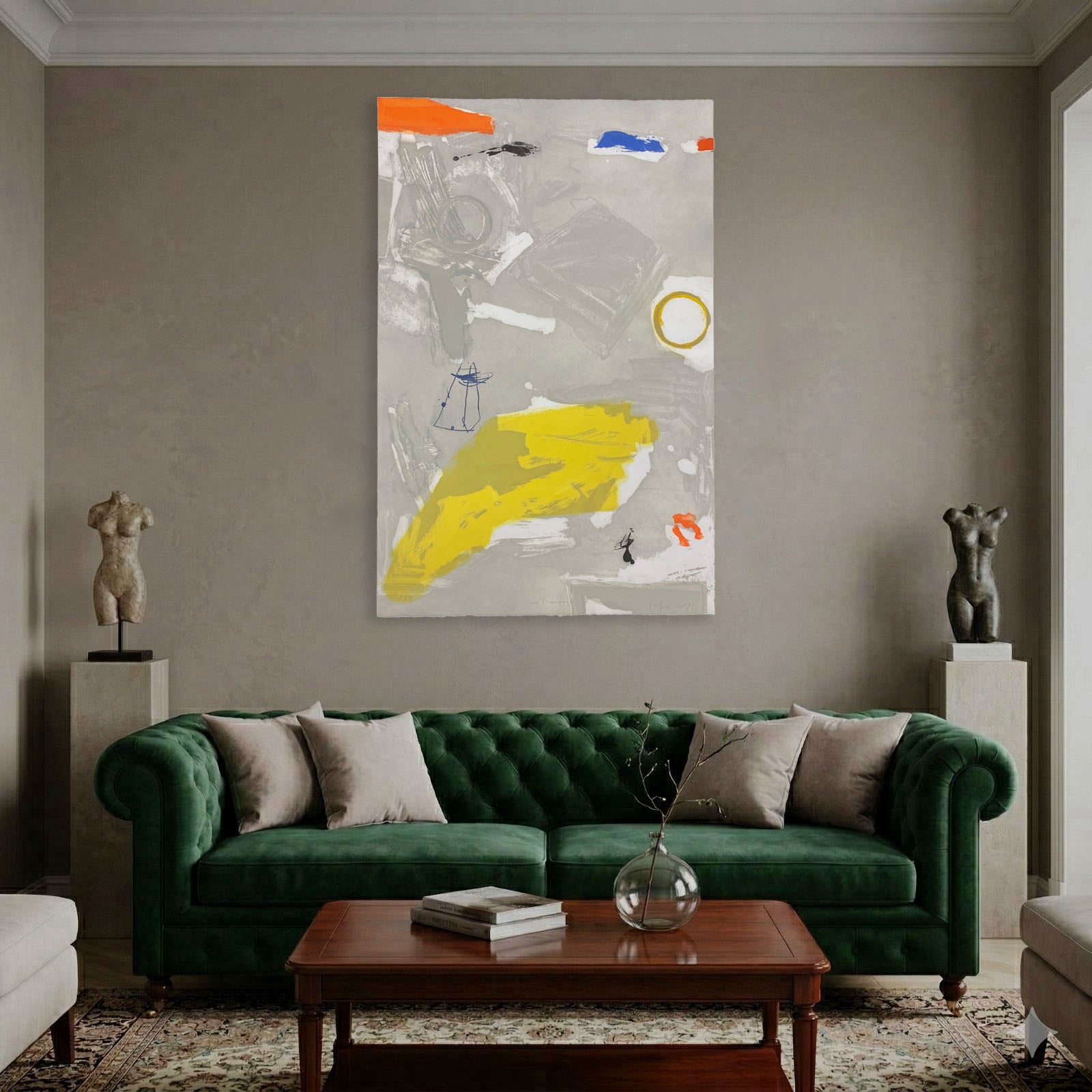 Joaquín Capa Eiriz "Gris-Amarillo" 2004 Limited Signed Fine Wall Art Print