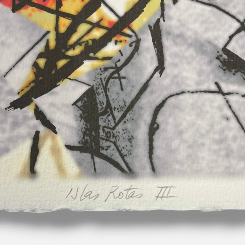 José Luis Alexanco "Islas Rotas III" H.C. Limited Signed Wall Art Print