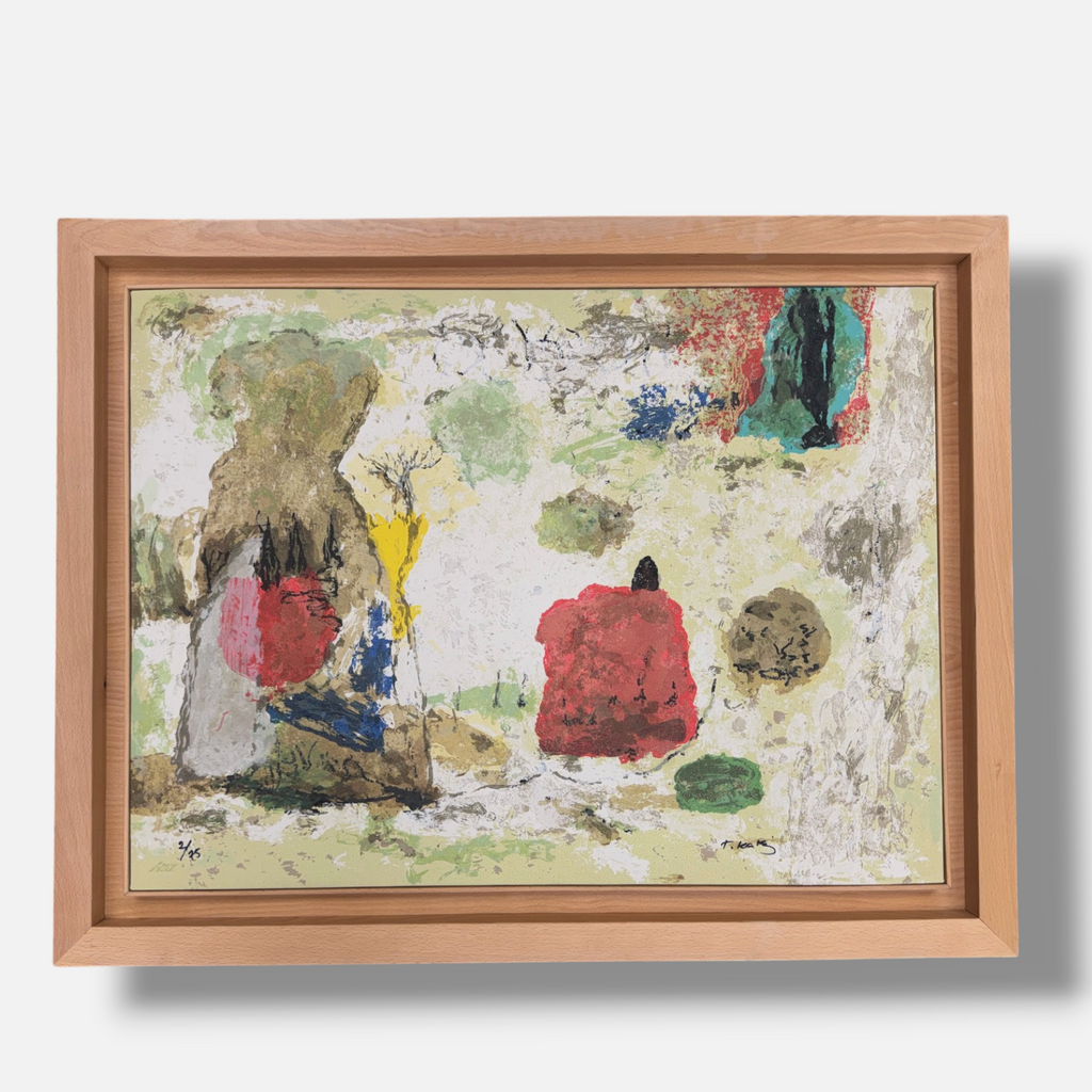 Jafar T. Kaki "Paisaje en Movimiento Urbano" Limited Signed Framed Wall Art