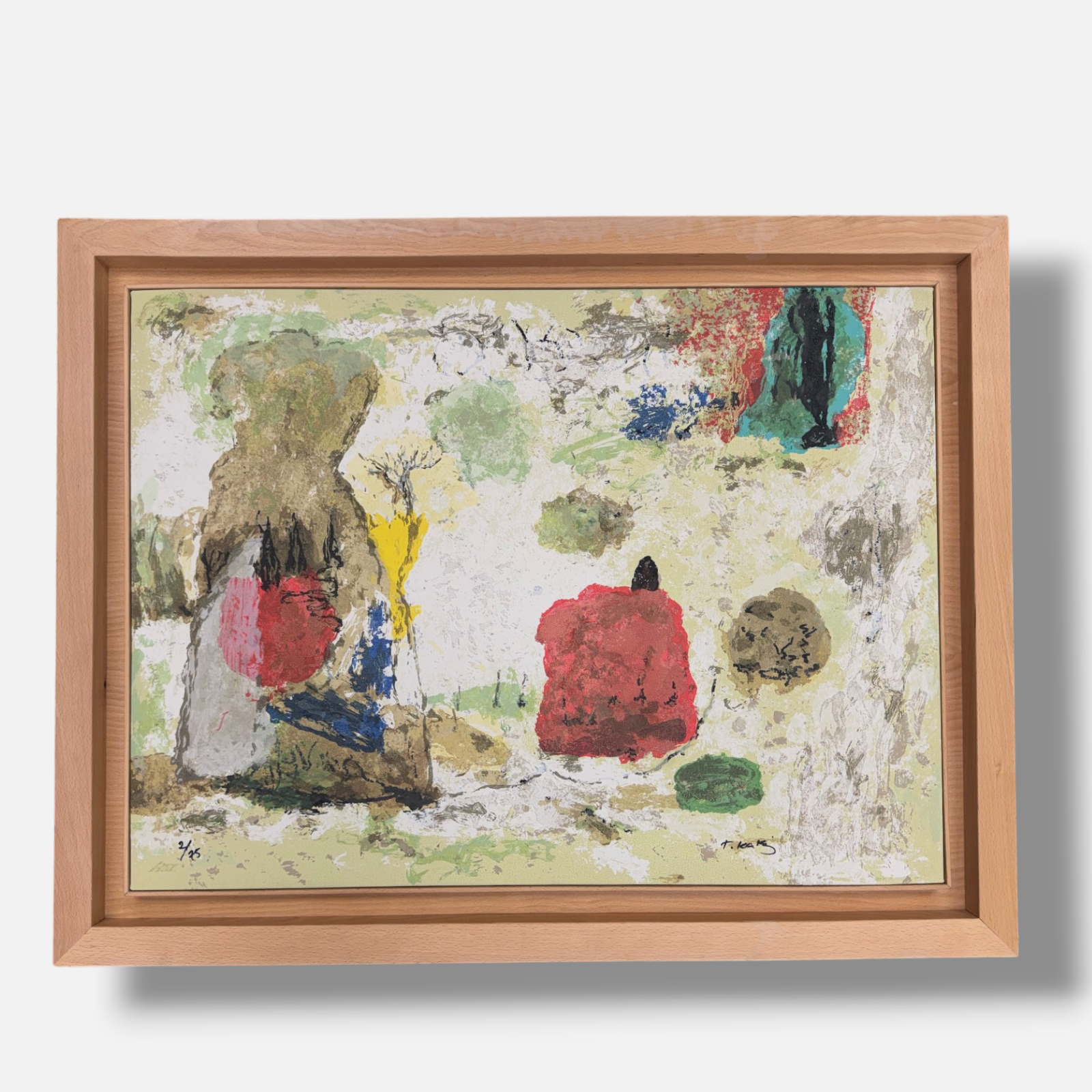 Jafar T. Kaki "Paisaje en Movimiento Urbano" Limited Signed Framed Wall Art