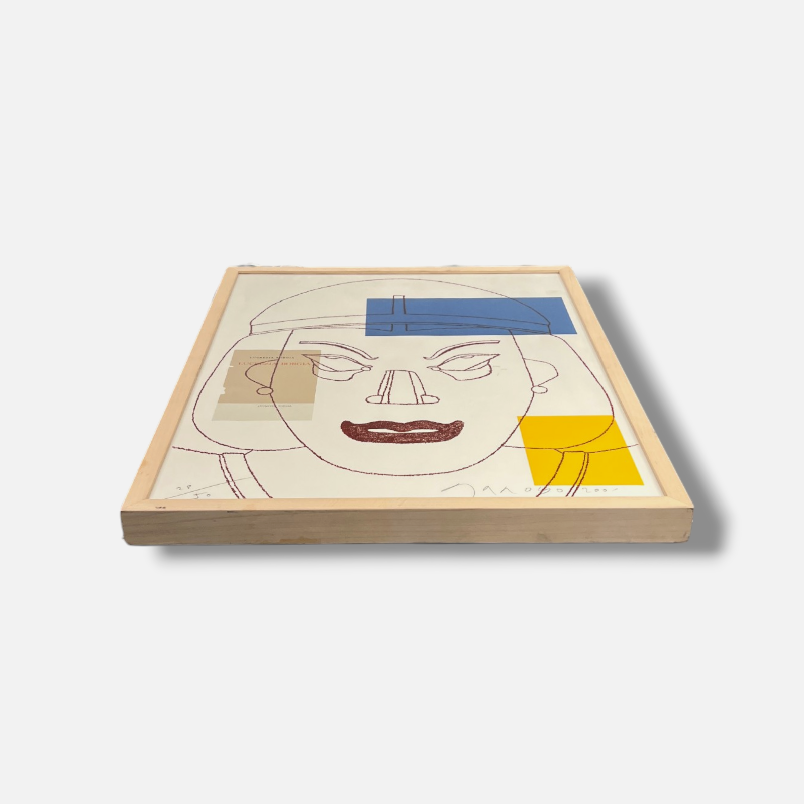Eduardo Arroyo "Lucrecia Borgia" 2001 Limited Signed Fine Wall Art, 65x50 cm