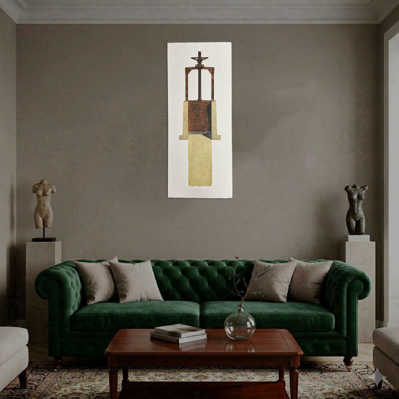 Henry Ramírez "Totem" 1999 Limited Signed Fine Wall Art Print, 116L x 48W cm